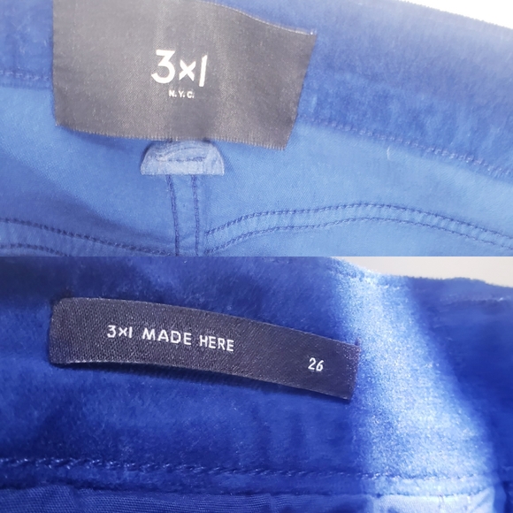 New 3X1 W3 Velvet Higher Ground straight jeans 26 - Picture 9 of 16